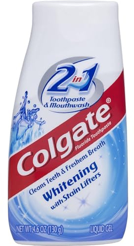 Colgate Colgate 2 In 1 Toothpaste & Mouthwash Whitening, 4.6 oz
