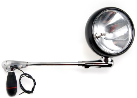 Unity (330GM-0002) 6 Diameter 100W Post-Mount/Door-Mount Spotlight with Black Head