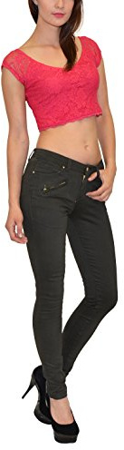 ESRA Sale - Damen Jeans Hosen Damen Jeanshosen Straight - Slim - Skinny - Hüftjeans Highwaist Jeans - Sale