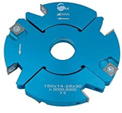Porte-outils feuillure - rainure - tenon extensible D. 140 mm Al. 30 mm Ep. 14-28 mm Z4 et V4-928.140.30.1428 - Leman