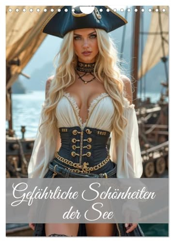 Gefährliche Schönheiten der See (Wandkalender 2026 DIN A4 hoch), CALVENDO Monatskalender: Durch das Jahr mit sinnlichen Seeräuberinnen (CALVENDO Erotik)