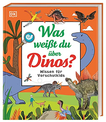 Wissen für Vorschulkids. Was weißt du über Dinos?: Erstes großes Dino-Sachbuch mit Fotos und Lesebändchen