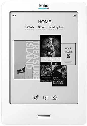 Kobo N905-KBO-S Touch E-Ink 15.2 cm (6 Inch) eBook Reader (ARM Processor, 1.1GHz, 500GB RAM, 2GB HDD, No Operating System, Touch Screen) Silver