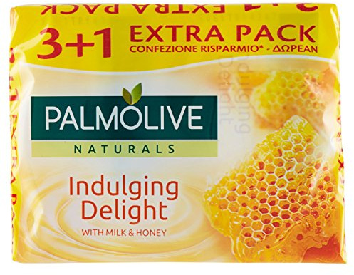 Palmolive - Jabón con Leche y Miel - 4 x 90G