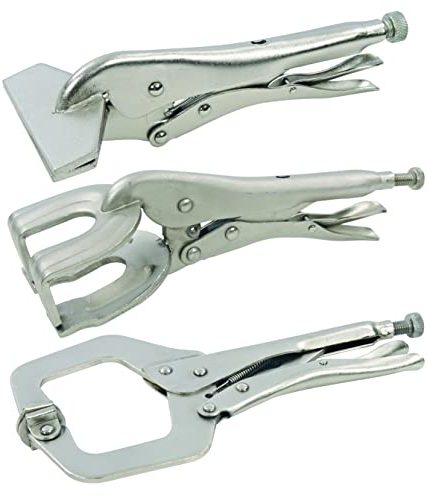 Silverline - Schweißer-Gripzangen, 3-tlg. Satz 3-tlg. (245017)