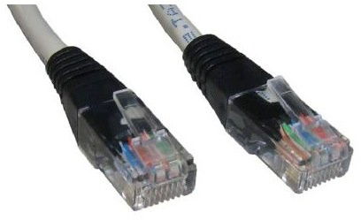 World of Data® - Cavo incrociato con stivali neri da 0,5 m, colore: Grigio Cat5e - PC a PC (senza concentratore) - Qualità premium - PLEIN Crossover Cablaggio DUPLEX - Stivali modellati ceppo di emergenza - verificati per Gigabit Ethernet - 24AWG x 4P tipo CM (UL) CMH E164469 (4 paia
