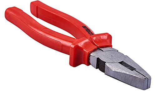 Amtech - 200mm (8in) Superior Combination Pliers, Drop Forged Steel, Slip-Guard PVC Handles