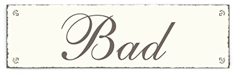 SCHILD Dekoschild BAD Shabby Vintage Holzschild Türschild Badezimmer