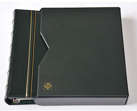 LEUCHTTURM Vario-Classic-Set Album inklusiv Schutzkassette grün Briefmarken für Sammler