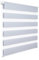 WOLTU Doppelrollo Klemmfix ohne Bohren Grau B70 x H150 cm, Duo Rollo lichtdurchlässig Fensterrollo für innen verdunkelnd, Zebrarollo mit Kettenzug - Seitenzugrollo für Fenster und Tür