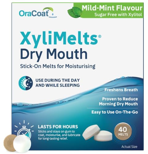 XyliMelts Dry Mouth Relief Discs Mild Mint (40 Count)