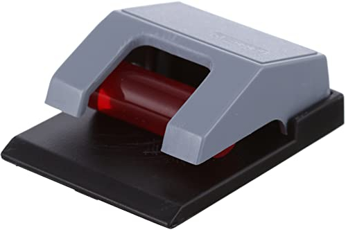 MAUL Rollenclips S | Klemmrollenautomatik zum sicheren Aufängen von Papier, Plakaten und Zeichnungen | selbstklebend | ideal für Büro, Werkstatt, Küche und Kinderzimmer | 10 Stück | Grau