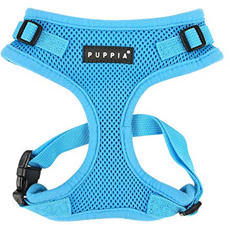 Puppia RiteFit Arnés para Perros pequeños y medianos - Ajustable y Super Suave en Muchos Colores - También utilizable como arnés para Cachorros - Correa para Perros Anti tirón