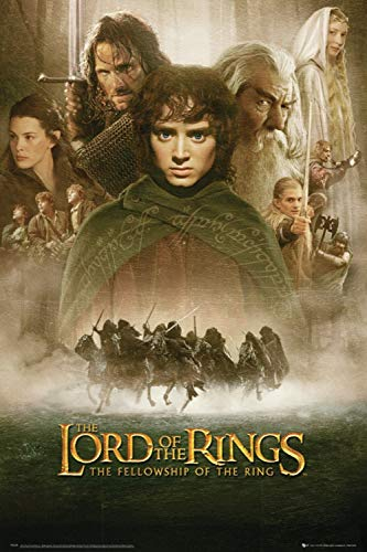 GB eye FP2658 Maxi-Poster „Der Herr der Ringe“ Fellowship of The Ring 61 x 91,5 cm