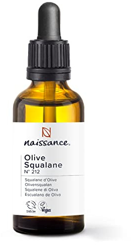 Naissance Pure Olive Squalane Oil (No. 212) 50ml - 100% Natural Plant Based, Face, Hair and Skin Oil Vegan Olive Derived