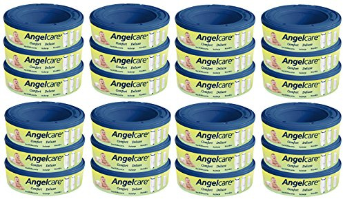 Angelcare 180400-24 24 Nachfüllkassetten Windeleimer Comfort und Deluxe, blau