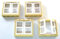 Lego® City Classic Basic - Fenster 1x4x3 Beige mit weißen Fensterläden - 8 Stück - Robuste Bausteine für kreative Bauvorhaben