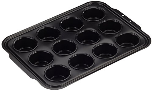 Mauviel1830 - M'Passion Tôle 711712 - Plaque à Muffins acier - 12 madeleines