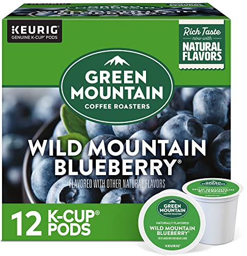 Green Mountain Coffee Roasters Wild Mountain Blueberry Keurig Single-Serve K-Cup pods, Light Roast Coffee, 72 Count