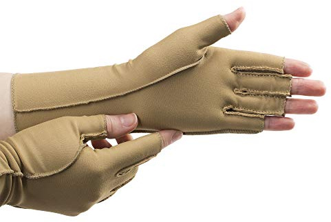isotoner womens One Pair of Open Finger Cold Weather Gloves, Camel, Medium US
