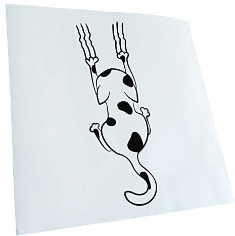 Kiwistar - Autoaufkleber - Schwarz - 20x7cm Katze - Heckscheibe Auto Aufkleber wetterfest für Kfz LKW Mofa Truck - Sticker außen selbstklebend Tuning Zubehör für Fenster Fahrzeug Scheibe