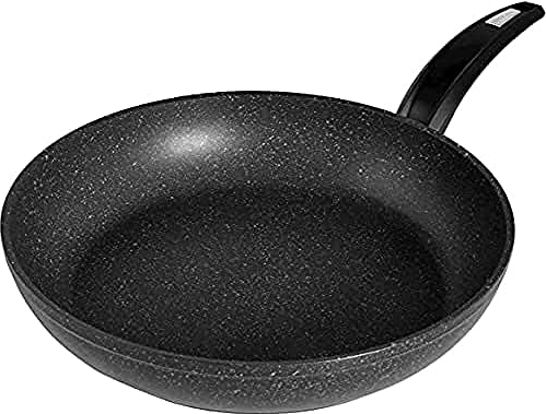 Moneta Hercules Padella Antiaderente Stone, Alluminio Rivestito, Nero, 20 cm