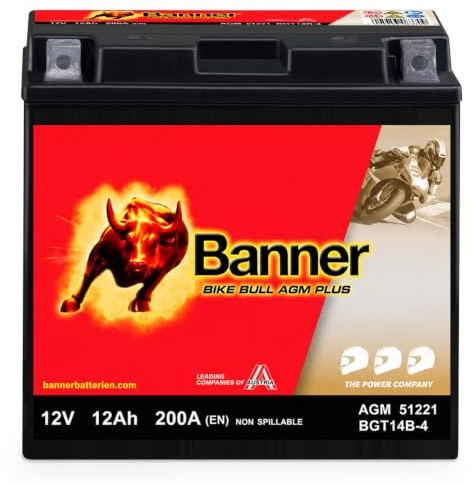 Banner 512 21 Gel Akku Moto Bike Bull