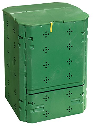 Juwel Ganzjahres-Komposter Bio 600 (Nutzinhalt 600 l, für Garten- und Küchenabfälle, Gartenkomposter mit Befüllklappe mit Windsicherung, UV- /witterungsbeständig, Behälter Recyclingkunststoff) 20153