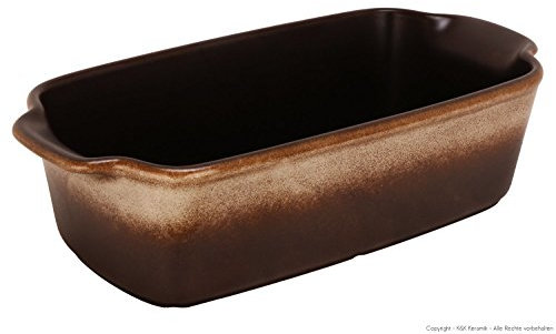 Bunzlauer Keramik Plat à gratin Individuel, Plats à four, 26,50 x 12,50 x 7,20 cm, Décor Rustique Zaciek (Céramique Agriculteurs)