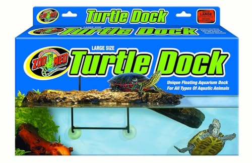 Zoo Med TD-30e Turtle Dock LG Sonnenplatz für Wasserschildkröten - passt sich automatisch an den Wasserstand an