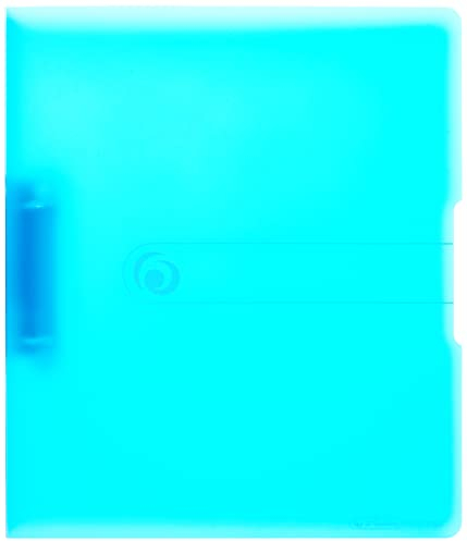 Herlitz 11205762 Ringbuch A4 (PP, 2-Ring-Kombi-Mechanik, 3,8 cm Rücken, 25 mm Füllhöhe) blau (25 mm, transparent blau, 1)