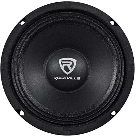 Rockville RM64PRO 6.5 4 Ohm Mid-Bass Midrange Car Speaker, 105dB 200w