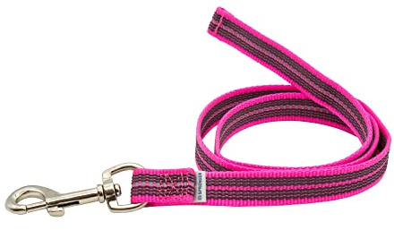Gummierte Leine ohne Handschlaufe - pink, 200 cm (2 m)