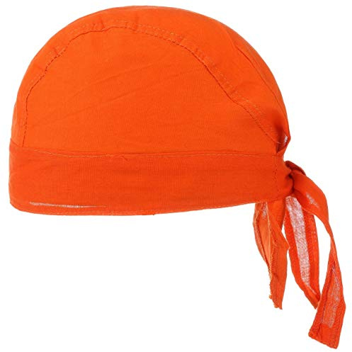 Baumwoll Bandana Corsaire Damen/Herren - Kopftuch aus Baumwolle - Sommer/Winter - Piratentuch orange