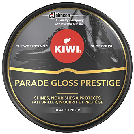 Kiwi Shoe Parade Gloss Prestige Polish, Tin Black, 50ml