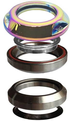Team Dogz Stunt Scooter Integrated Headset Neochrome Rainbow