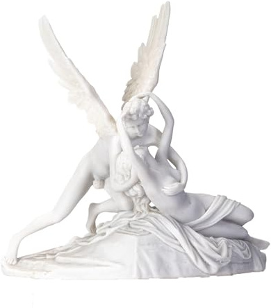 Pacific Giftware Eros and Psyche Sculpture The Kiss by Antonio Canova Statue Romantic Greek Mythology Polyresin Figurine Classic Lover Couple Art Home Decor 10.63 H