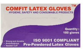 Saville LG201S Latex Powdered Gloves Small