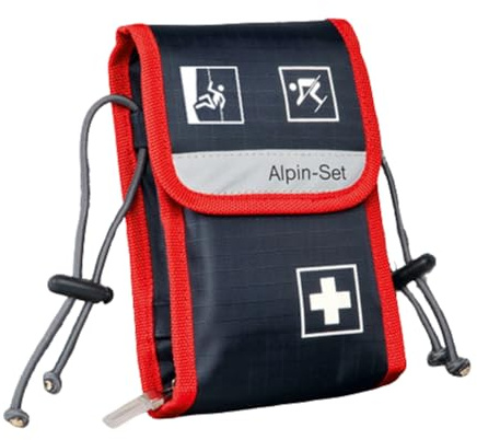 Holthaus Medical Alpin-Set Verbandtasche Erste Hilfe Wander-Tasche, befüllt, 2 Tankas 11,5x17x4cm