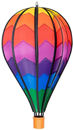 CIM Windspiel - Heißluftballon Mountain - wetterbeständig - Ballon: Ø28cm x 48cm - inklusive Aufhängung