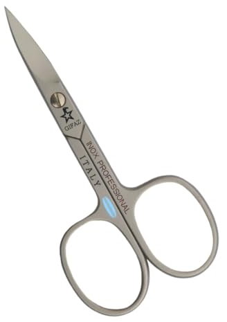 Gifaz Forbici per Unghie e Pelle doppiouso in Acciaio Inox Made in Italy: per Manicure e Pedicure, Lame Curve 90 mm Acciaio Inox, (Lame Curve)