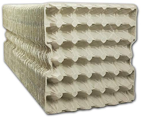 Ingbertson 115 Stück Graue Eierkartons für 30 Eier # Eierpappen # Eierhöcker # Eierlagen (115, je 30 Eier, grau)