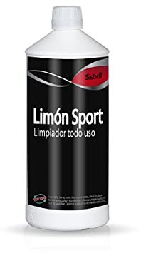 Sisbrill Limón Sport - Limpiador Concentrado Interior y Exterior vehículo - Tapicería, Salpicadero, Cuero, Mosquitos - 1 Litro