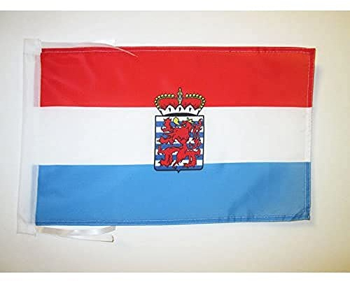 AZ FLAG Flagge Provinz Luxemburg 45x30 cm Polyester 100D Kordeln | Für innen und außen Belgische dekorative Flagge doppelte Nähte und verstärkte Kanten mit Schnüre 100D Polyester