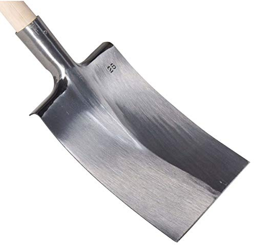 Outils perrin Bretagne Tranchant Droit Bêche Régionale Finition Polie Devant sans Manche, 30cm Largeur