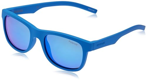 Polaroid Unisex-Kinder PLD 8020/S Jy Zdi 46 Sonnenbrille, Blau