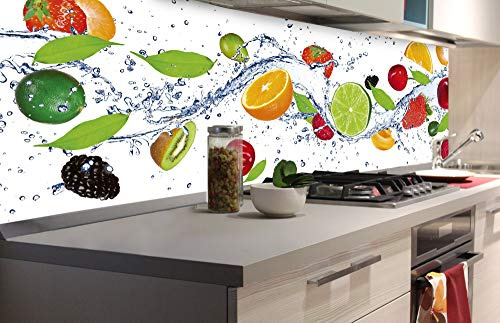 Dimex Küchenrückwand Folie selbstklebend Obst | Klebefolie - Dekofolie - Spritzschutz für Küche | Premium QUALITÄT - Made in EU | 180 x 60 cm