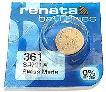 Renata Uhrenbatterie SP 361 ///; (362-) SR721W (SR58,AG11,LR721,LR58,162);1 Pack