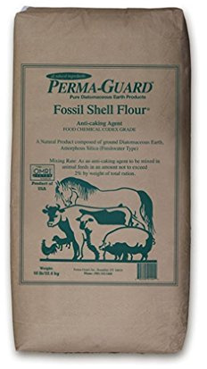 Permaguard Fresh Water Food Grade Diatomaceous Earth, 50-Pound, White