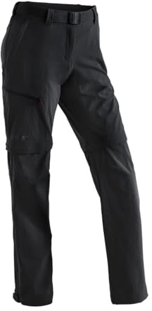 Maier Sports NATA, Damen Wanderhose, Wasserabweisende Outdoorhose | Für Trekking und Hiking, Dryprotec für schnelles Trocknen, T-Zipp-off-Funktion, Perfekt für das ganze Jahr